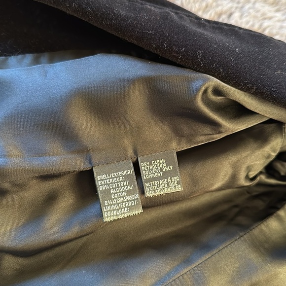 Lauren Ralph Lauren Black Velvet Blazer Dress Jacket One Button  Size Small - Picture 12 of 12